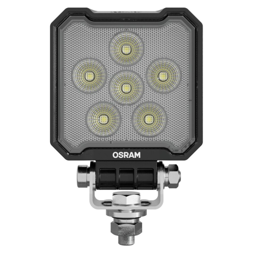 OSRAM LEDriving Cube VX100-WD – čelný pohľad, 7 LED diód, polykarbonátová šošovka, pracovné cúvacie svetlo 12 – 24 V