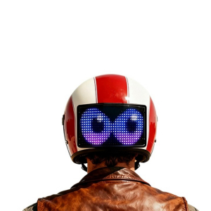 LED panel na helmu Devil Eyes – zadné svetlo, smerovky, výstražný signál, Bluetooth