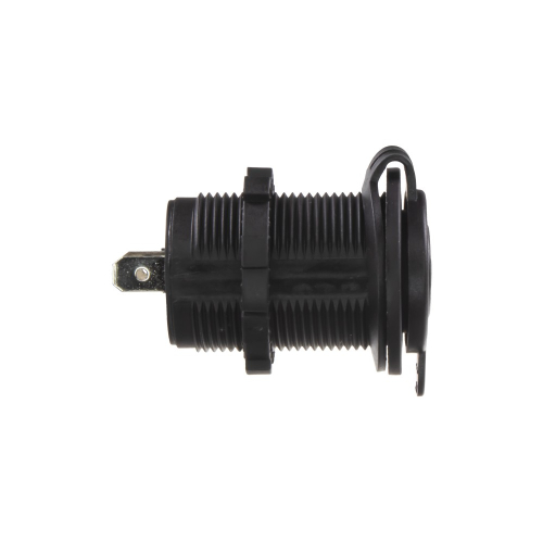 CL zásuvka do panelu – bočný pohľad s viditeľnými kontaktmi a montážnou prírubou