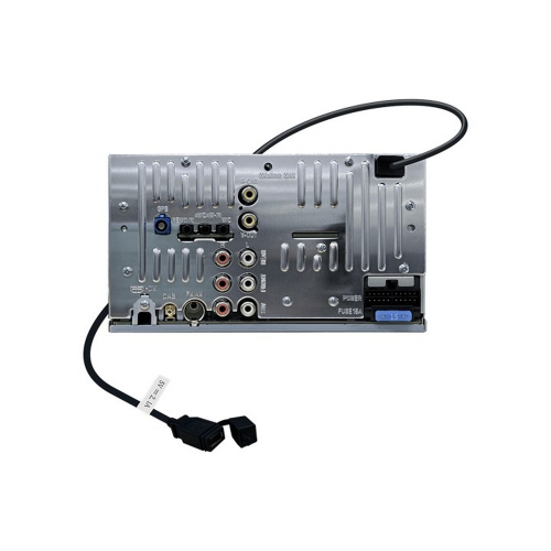 JVC KW-M795DBW 2DIN autoradio – zadný panel, konektory GPS, DAB, FM, RCA výstupy, ISO