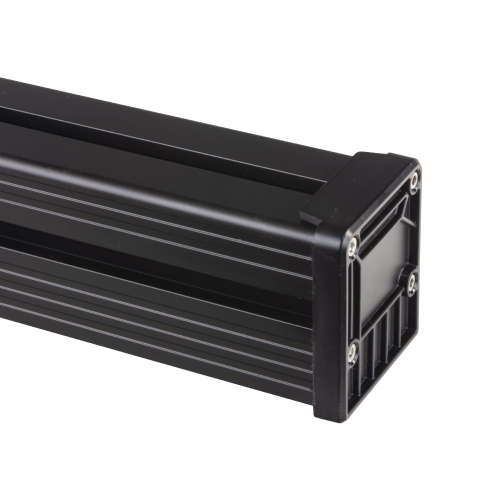 LED výstražná alej oranžová 927 mm – detail hliníkového tela a chladiča, bočný pohľad