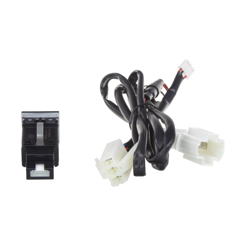 USB nabíjačka QC3.0 do palubnej dosky Volkswagen – obsah balenia, modul a kabeláž s konektormi