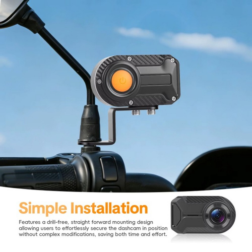 Jednoduchá inštalácia motocyklovej kamery na spätné zrkadlo bez vŕtania