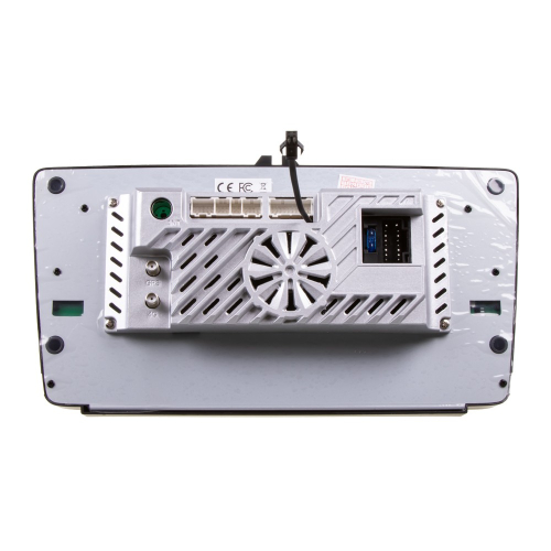 Autorádio pre Škoda Octavia II – zadný panel s GPS a 4G konektormi, chladiacim ventilátorom