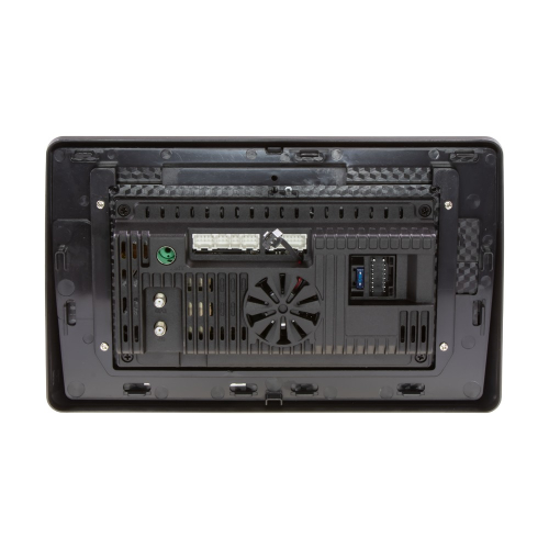 Autorádio pre Renault Master od 2019 – zadný panel s GPS a 4G konektormi, chladiacim ventilátorom