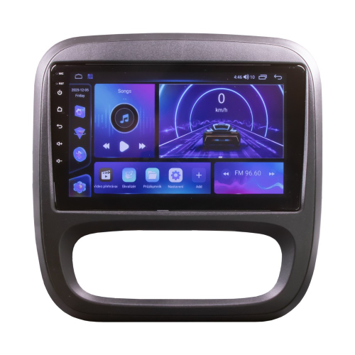 Autorádio pre Opel Vivaro a Renault Trafic 2014– – Android rozhranie, hudobný prehrávač a navigácia