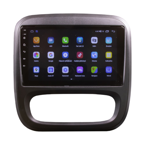 Autorádio pre Opel Vivaro a Renault Trafic 2014– – Android menu, česká lokalizácia, Google, navigácia, DAB+