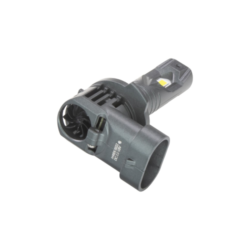 LED autožiarovka HB4 9006 – pohľad na ventilátor aktívneho chladenia a pätica HB4