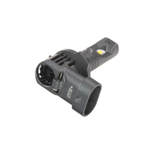 LED autožiarovka HB3 9005 – pohľad na ventilátor aktívneho chladenia a pätica HB3