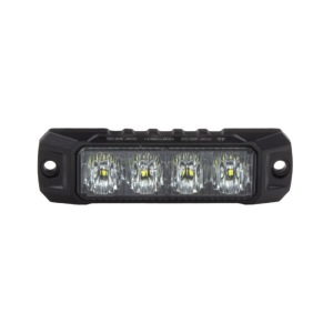 Výstražné LED svetlo biele vonkajšie – 4× 5 W, ECE R10, 12 – 24 V