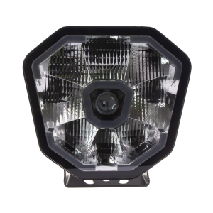 Pracovný biely / oranžový LED svetlomet 140 W s pozičným svetlom – IP69K, ECE R10, 10 – 32 V, rozptýlený lúč