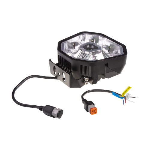LED svetlo biele/oranžové/pozičné, 140W, 226,1x210,4mm, ECE R10