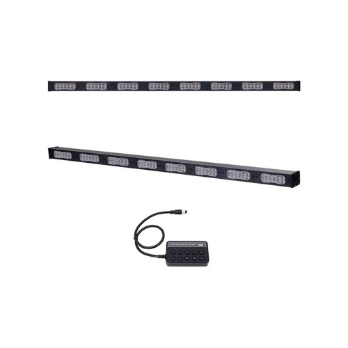 LED výstražná alej – celkový pohľad s káblovým ovládačom, vypnutý stav