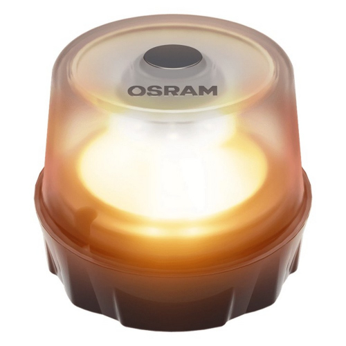 OSRAM LEDguardian LEDSL104 – výstražný maják v prevádzke, oranžové LED svetlo 360°