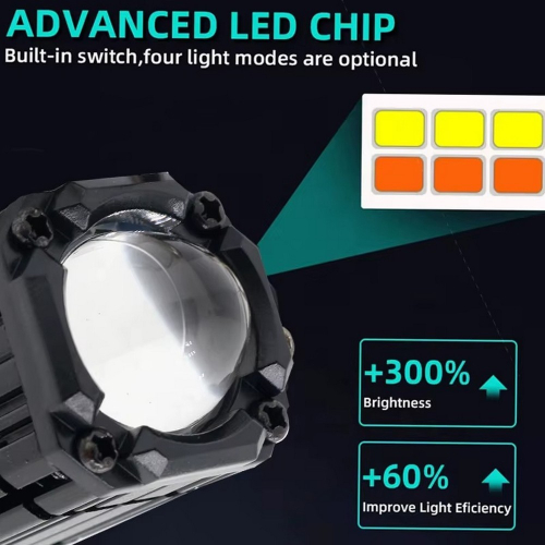 LED čip 3570 svetlometu WL-856 – optická šošovka pre sústredený lúč