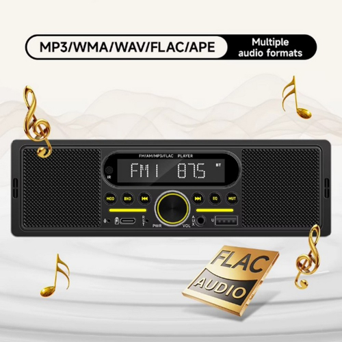 Podporované formáty autorádia – MP3, WMA, WAV, FLAC, APE; bezstratové prehrávanie z USB