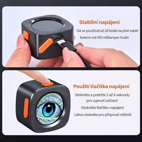 Nabíjanie svietidla 95DE15 cez USB-C, výdrž batérie až 28 hodín na jedno nabitie