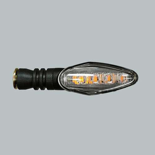 LED smerovky na motocykel – homologizácia ECE R148, IP66, 12 V, závit M10, 1 pár