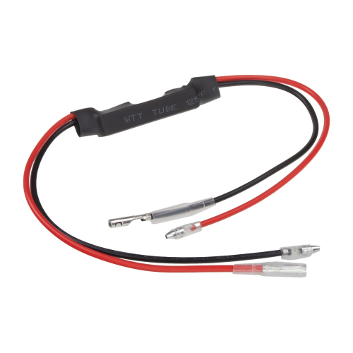 Rezistor pre LED smerovky 12 V 10 W 10 Ω – červeno-čierny kábel s konektormi