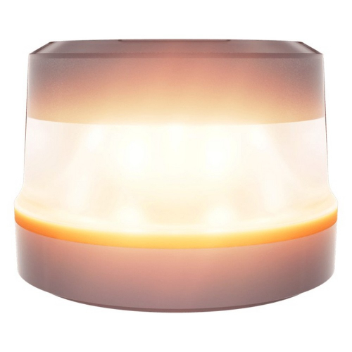 OSRAM Road Flare Signal V16 IoT – detail rozsvietenia jantárového výstražného svetla, pohľad zboku
