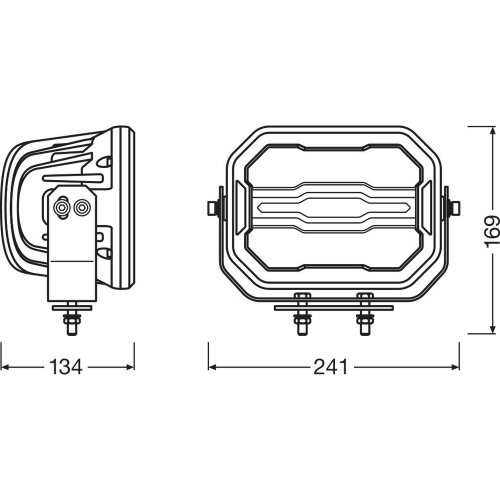 Technický nákres OSRAM Cube MX240-CB