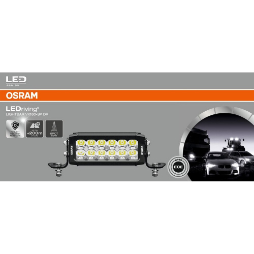 OSRAM LED rampa Lightbar VX180-SP DR diagram svetelného lúča