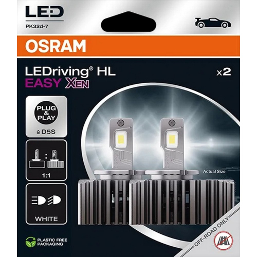 OSRAM D5S LED žiarovky LEDriving HL EASY XEN predná strana balenia