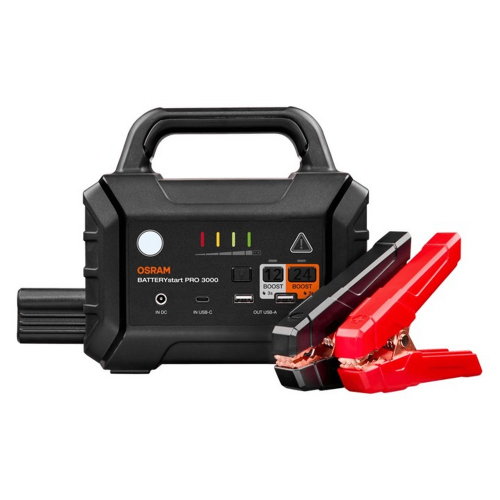 OSRAM BATTERYstart PRO 3000 so štartovacími svorkami