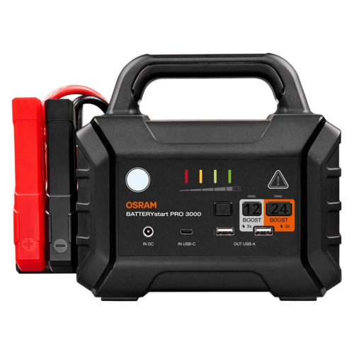 OSRAM BATTERYstart PRO 3000 s uloženými štartovacími svorkami