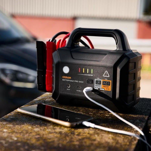 OSRAM BATTERYstart PRO 3000 nabíjanie cez DC vstup