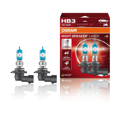 Dvojbalenie halogénových žiaroviek OSRAM HB3 Night Breaker Laser