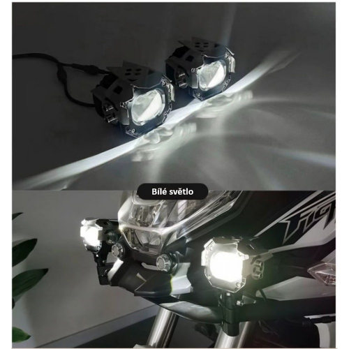 Matrix LED Spotlight MT50 biele svetlo na motocykli