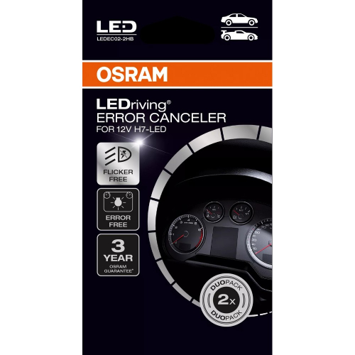OSRAM H7 LEDriving ERROR CANCELER predná strana balenia