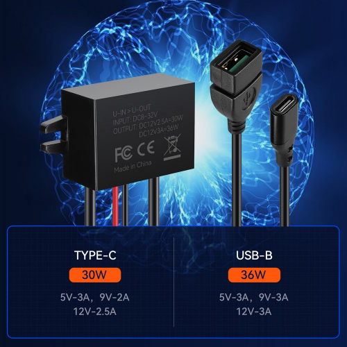 Menič napätia s výstupmi USB-C a USB-A1