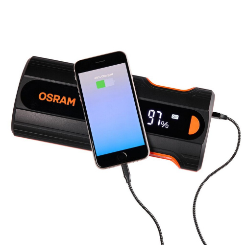 OSRAM BATTERYjumpstart 2000 pri nabíjaní telefónu