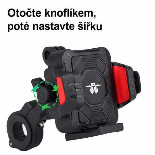 Nastavenie šírky držiaka telefónu pomocou bočného kolieska