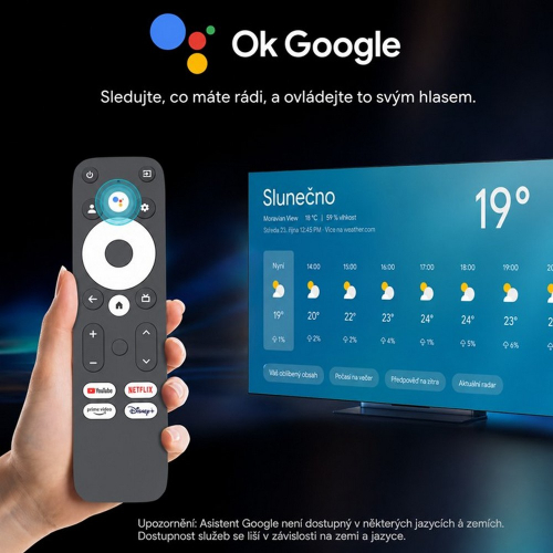Hlasové ovládanie prehrávača X96 pomocou Google Assistanta