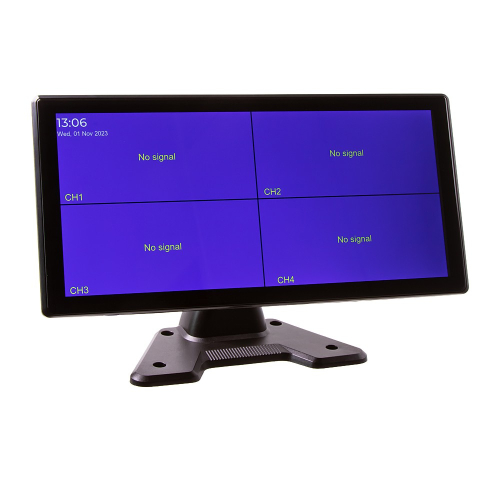 Zobrazenie obrazu zo štyroch kamier na monitore 10,36"