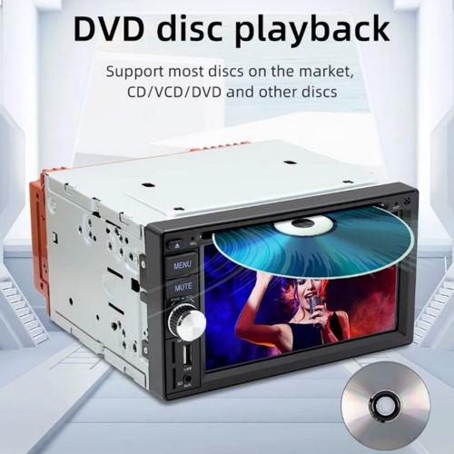 Prehrávanie DVD a CD diskov v 2DIN autorádiu