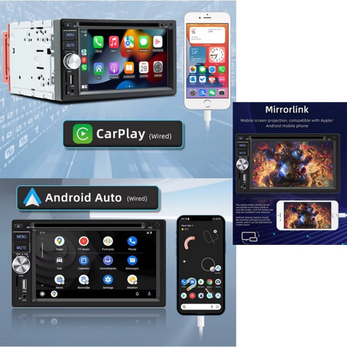 Drôtové pripojenie telefónu cez CarPlay, Android Auto a Mirror Link