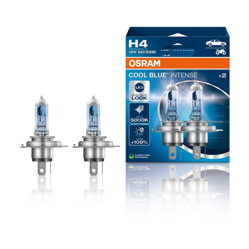 OSRAM COOL BLUE INTENSE H4 – dve žiarovky a balenie
