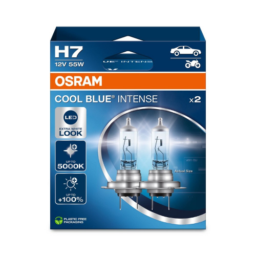 OSRAM COOL BLUE INTENSE H7 Duo-Box – balenie 2 autožiaroviek