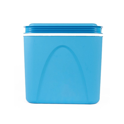 Modrý chladiaci box 24 l – pohľad zboku
