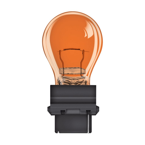 Oranžová autožiarovka OSRAM PY27/7W 12 V s dvojitým vláknom a päticou WX2.5x16q