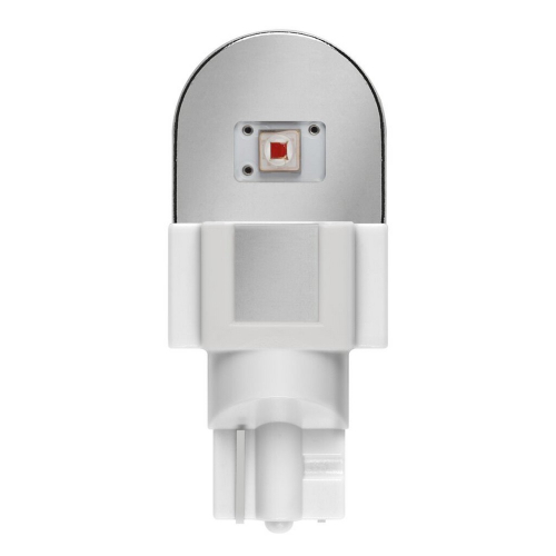Detail červenej LED žiarovky OSRAM W16W W2.1x9.5d