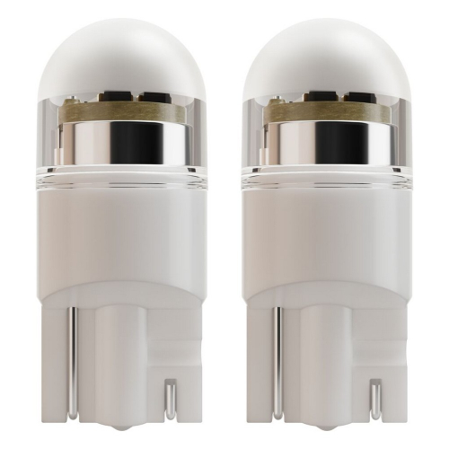 Detail bielych LED žiaroviek OSRAM W5W W2.1x9.5d