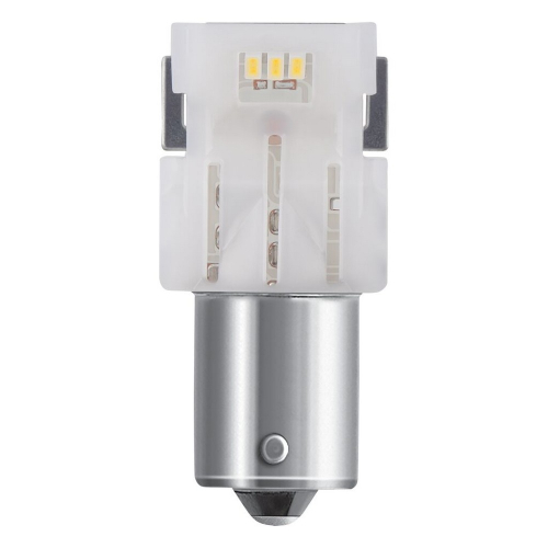 Detail bielej LED žiarovky OSRAM P21W BA15s