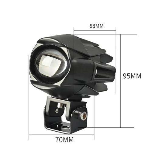 Rozmery prídavného LED svetla 88 × 70 × 95 mm