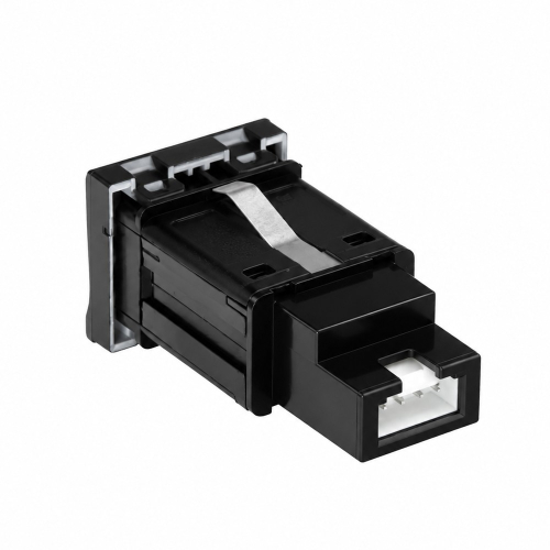 Zadná strana USB nabíjačky s konektorom