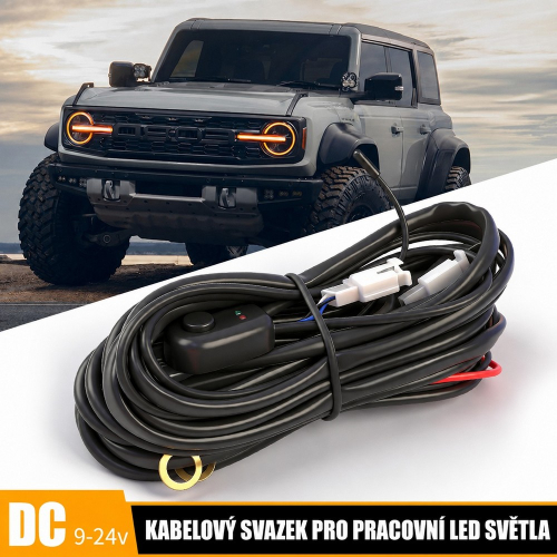 Montážna kabeláž 9 – 24 V pre prídavné LED svetlá